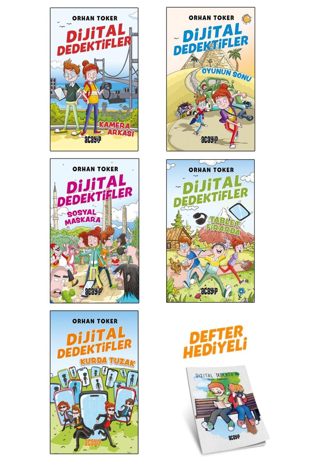 Acayip Kitaplar Dijital Dedektifler 5.Kitap Defter Hediyeli/Orhan