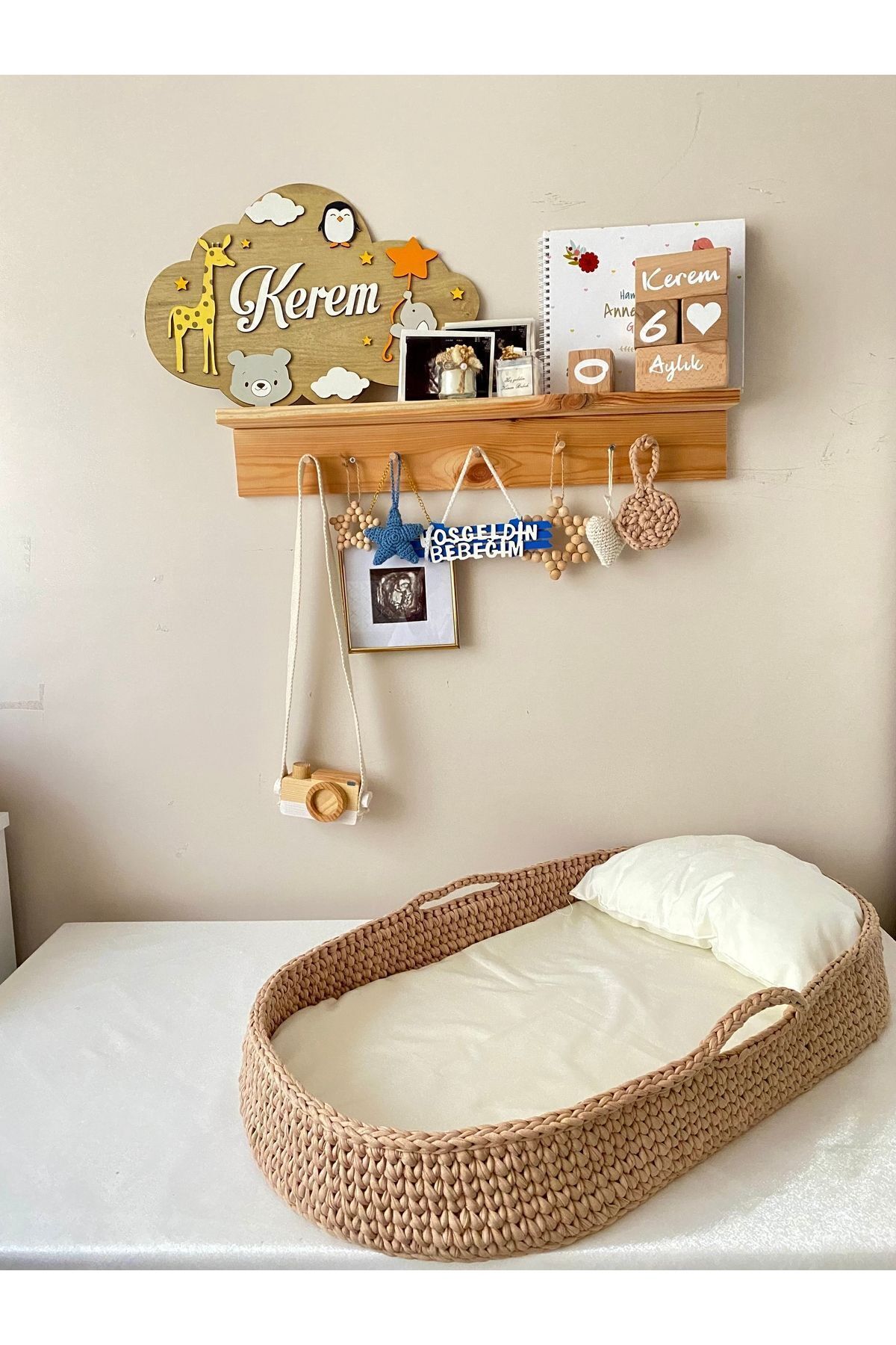 Ms Özel Tasarım El Emeği Örgü Puset Seti fotoğrafı 2 (önizleme)