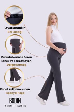 bodin Ispanyol Paça Ayarlanabilir Bel Esnek Toparlayıcı Hamile Tayt