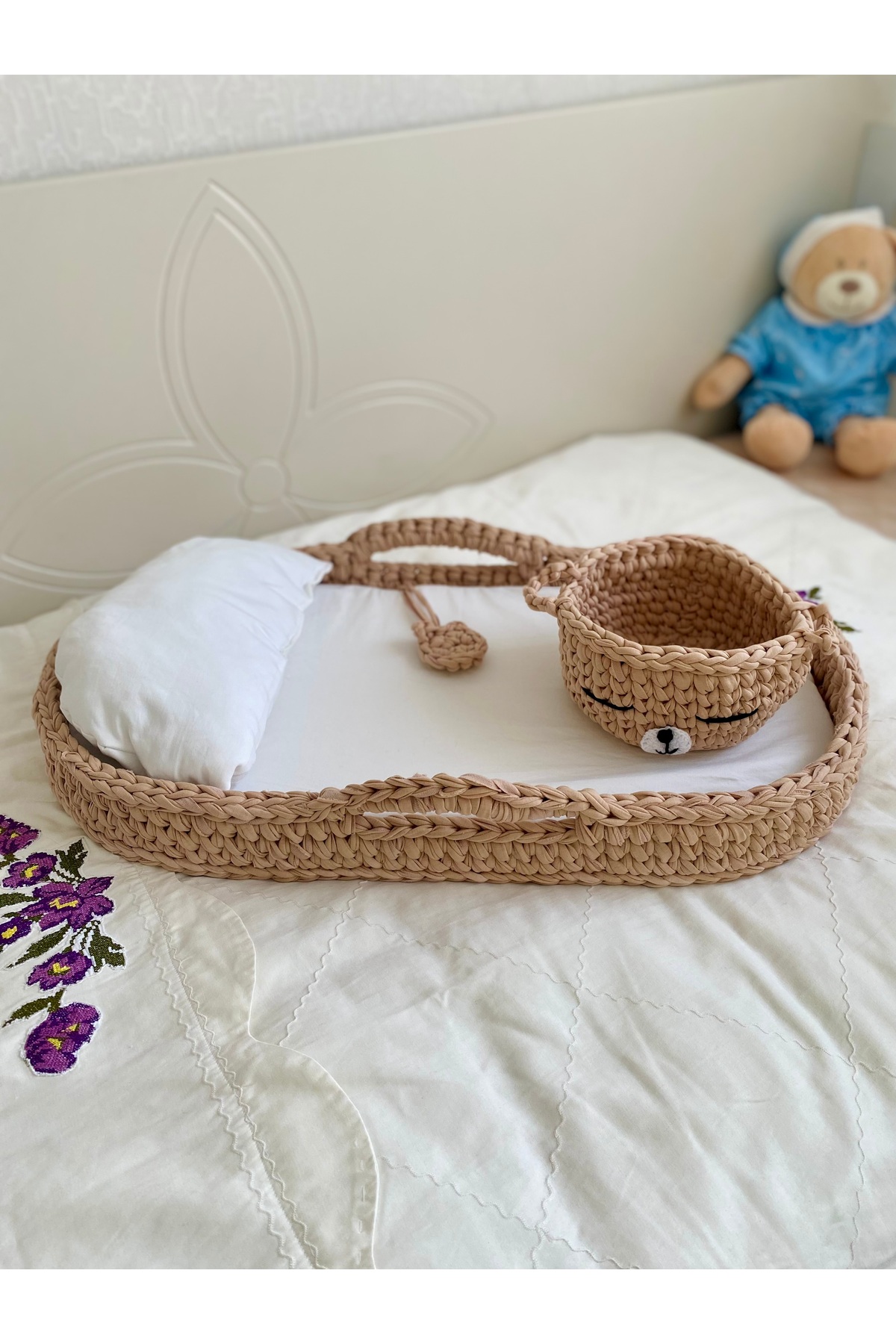 Ms Özel Tasarım El Emeği Örgü Puset Seti fotoğrafı 6 (önizleme)