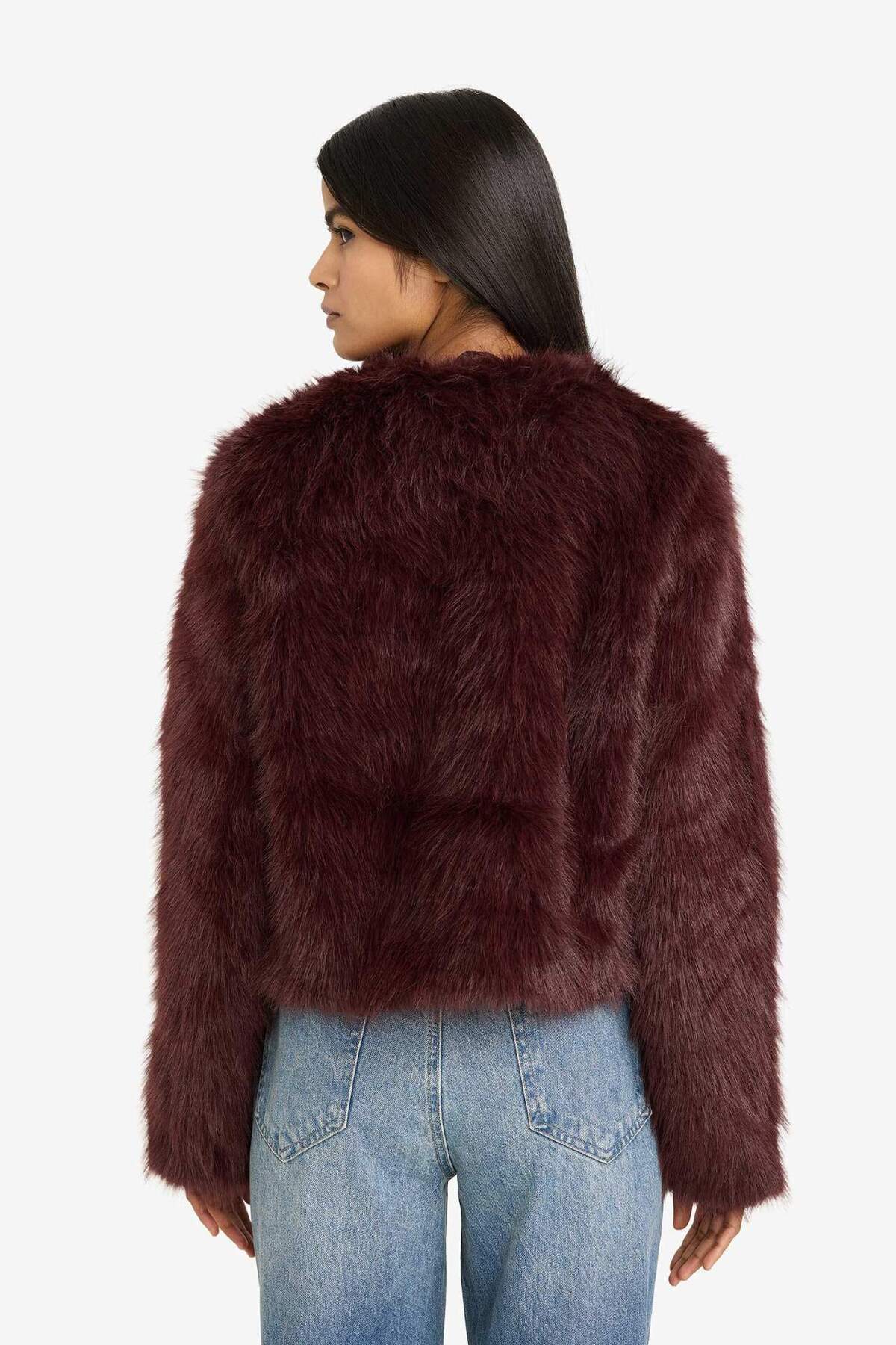 Defacto  Regular Fit Kısa Suni Kürk F2147AX25WN - Görsel 8