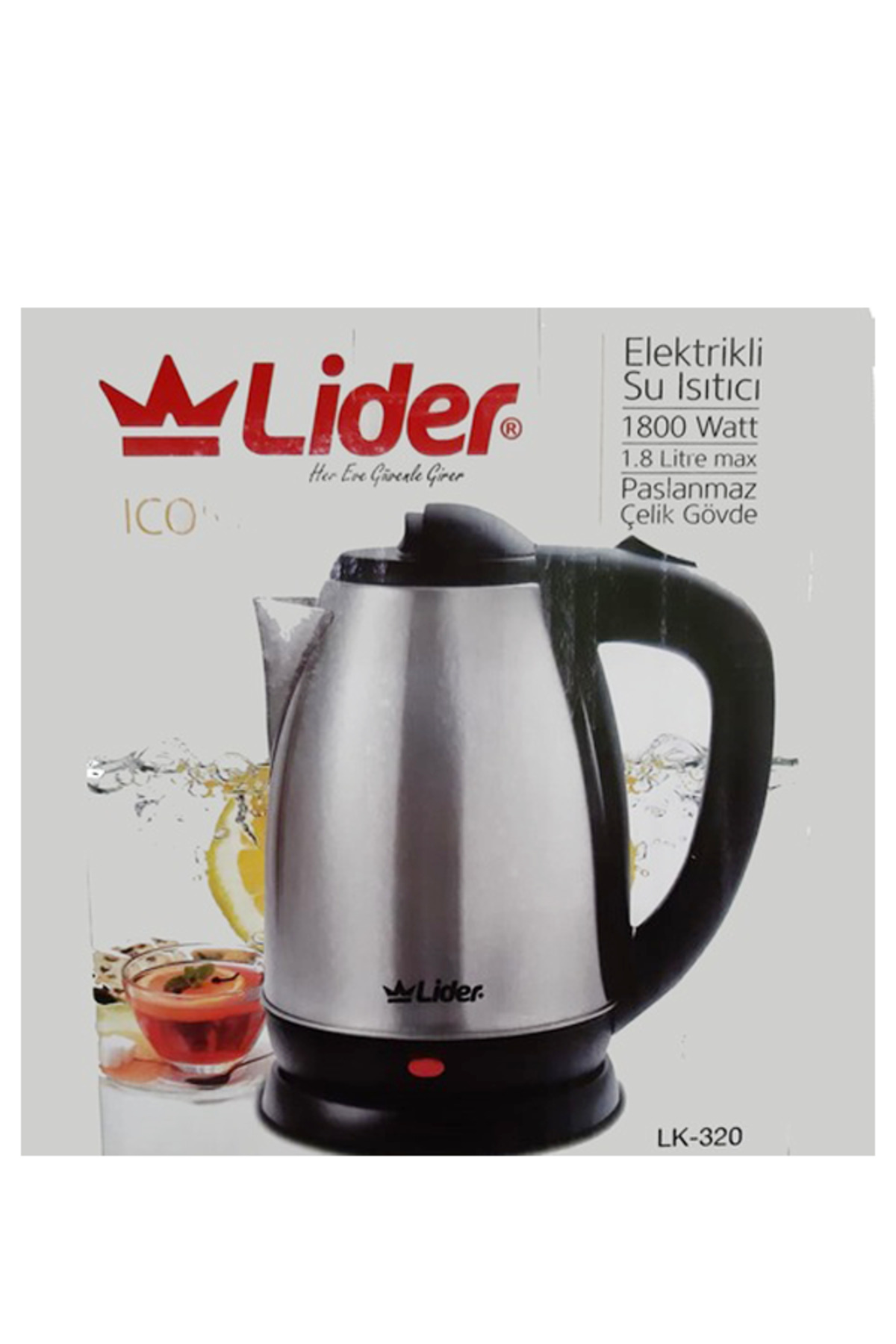 Lider LK-90 Icon 1.8 lt Çelik Kettle