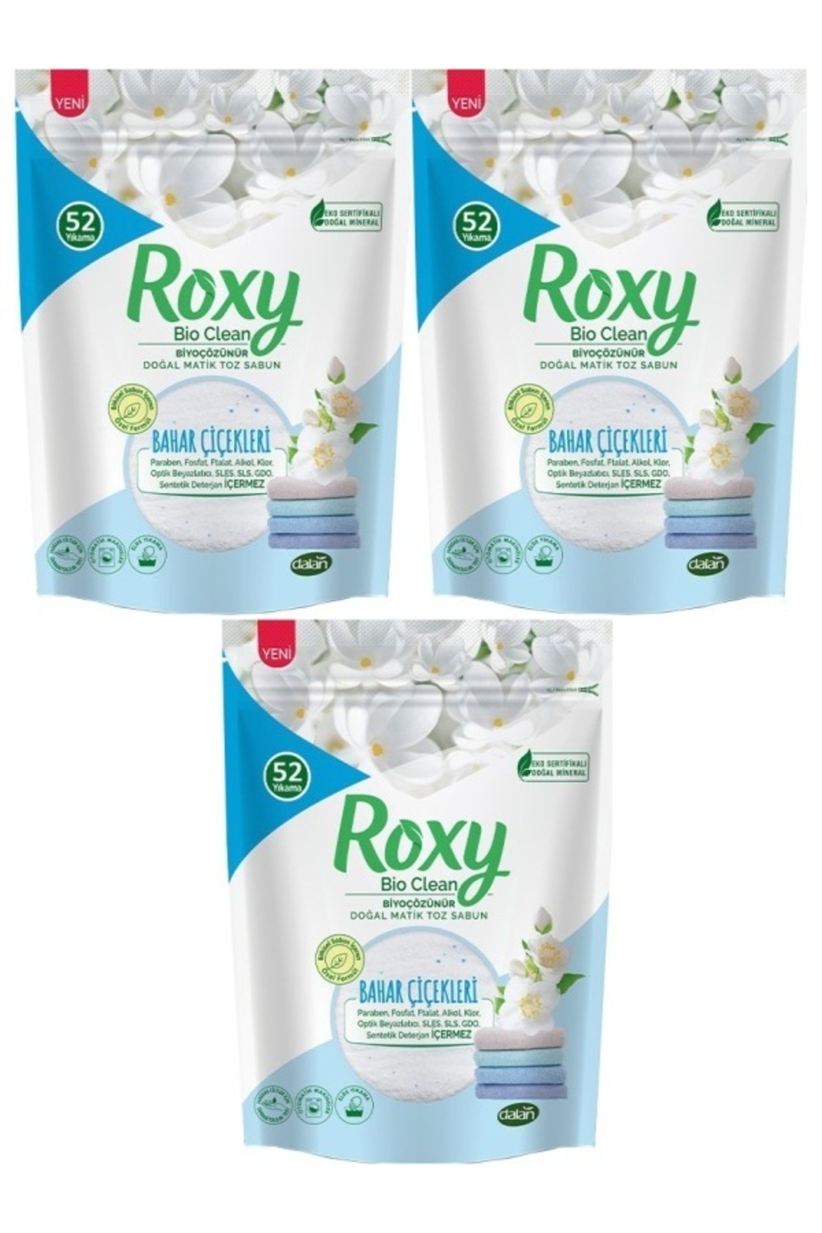 Dalan DOĞAL MATİK ROXY BAHAR ÇİÇ. SABUN 800 GR 3 ADET fotoğrafı 2 (önizleme)