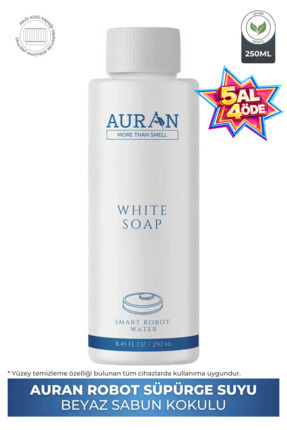 AURAN Beyaz Sabun Akıllı Robot Süpürge Suyu,sprey Mop Suyu,robot Süpürge Dete...