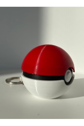 HW3D 3D Pokeball Tasarım Clicker Anahtarlık | Oyun & Anime Temalı | Dayanıklı...