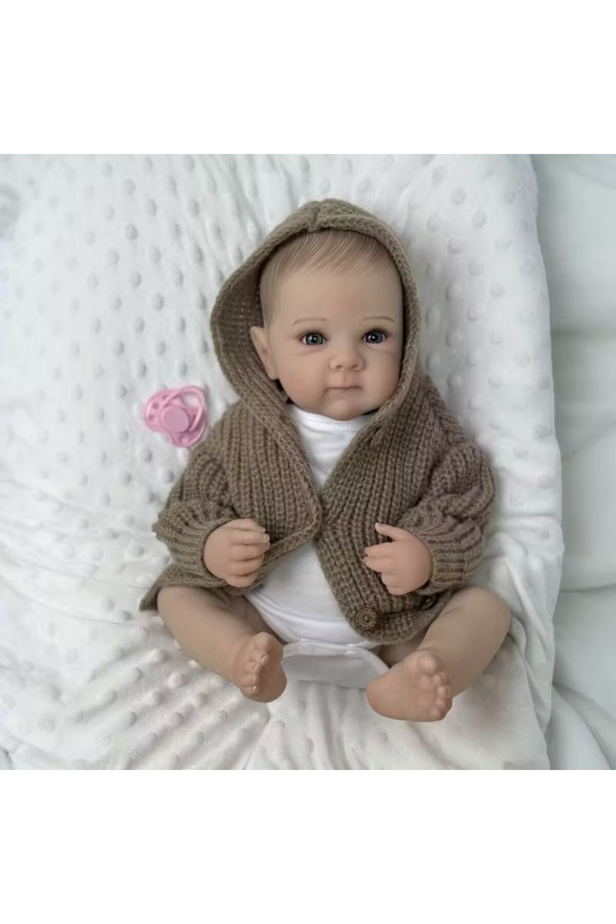 LunaDefano 48 cm Reborn Bebek Kız – Gerçekçi El Yapımı Oyuncak Bebek, Banyo Yapabilen, fotoğrafı 2 (önizleme)