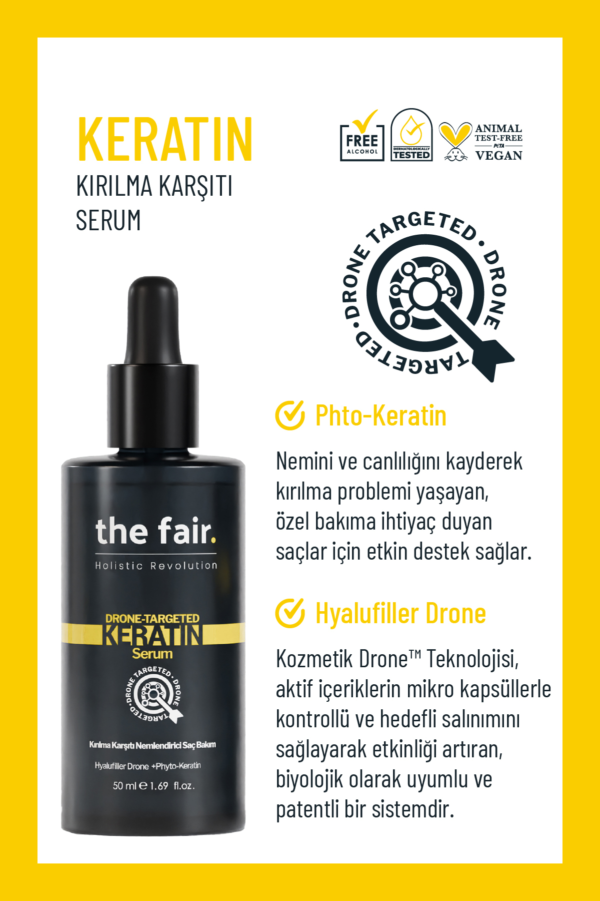the fair. Dökülme Ve Kırılma Karşıtı Vegan Saç Bakım Seti 100 ml — COSMOPERA/2021/1922 — تصویر 4 از 9