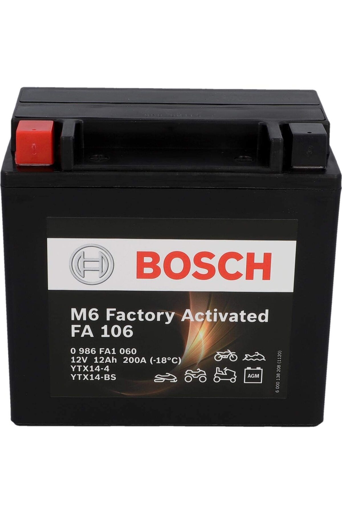 Bosch 12 V 12ah M6018 Ytx14-bs Motosiklet Ve Mercedes Besleme