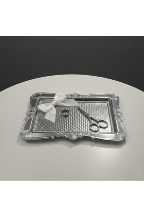 humazeyy Elegance gümüş sunum tepsi