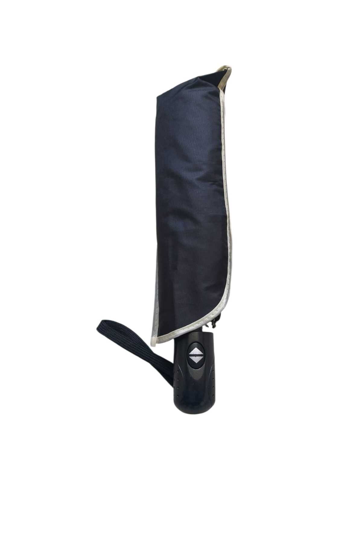 8 Strand Windproof Umbrella Black