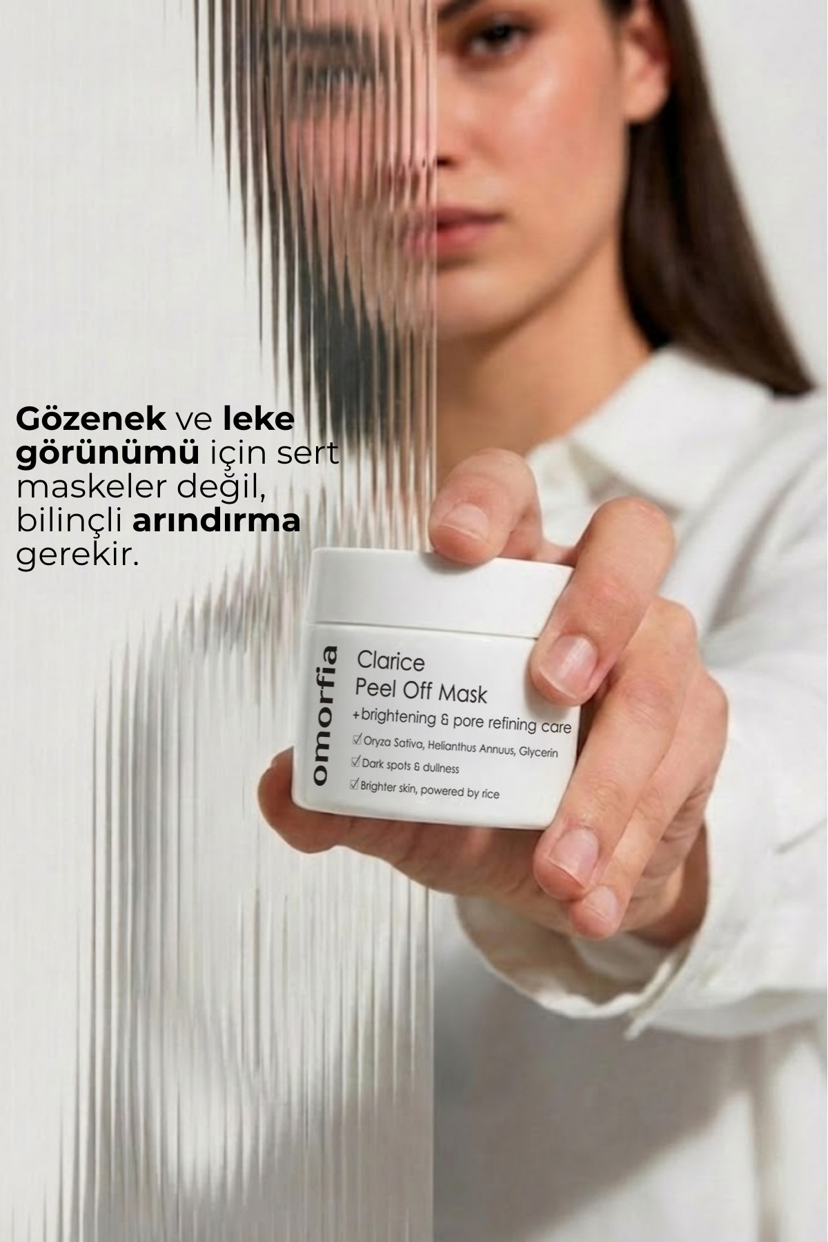 Pirinç Özlü Beyazlatıcı Leke Ve Gözenek Karşıtı Aydınlatıcı Peeling Maske 100 ml — FM01 — تصویر 4 از 7