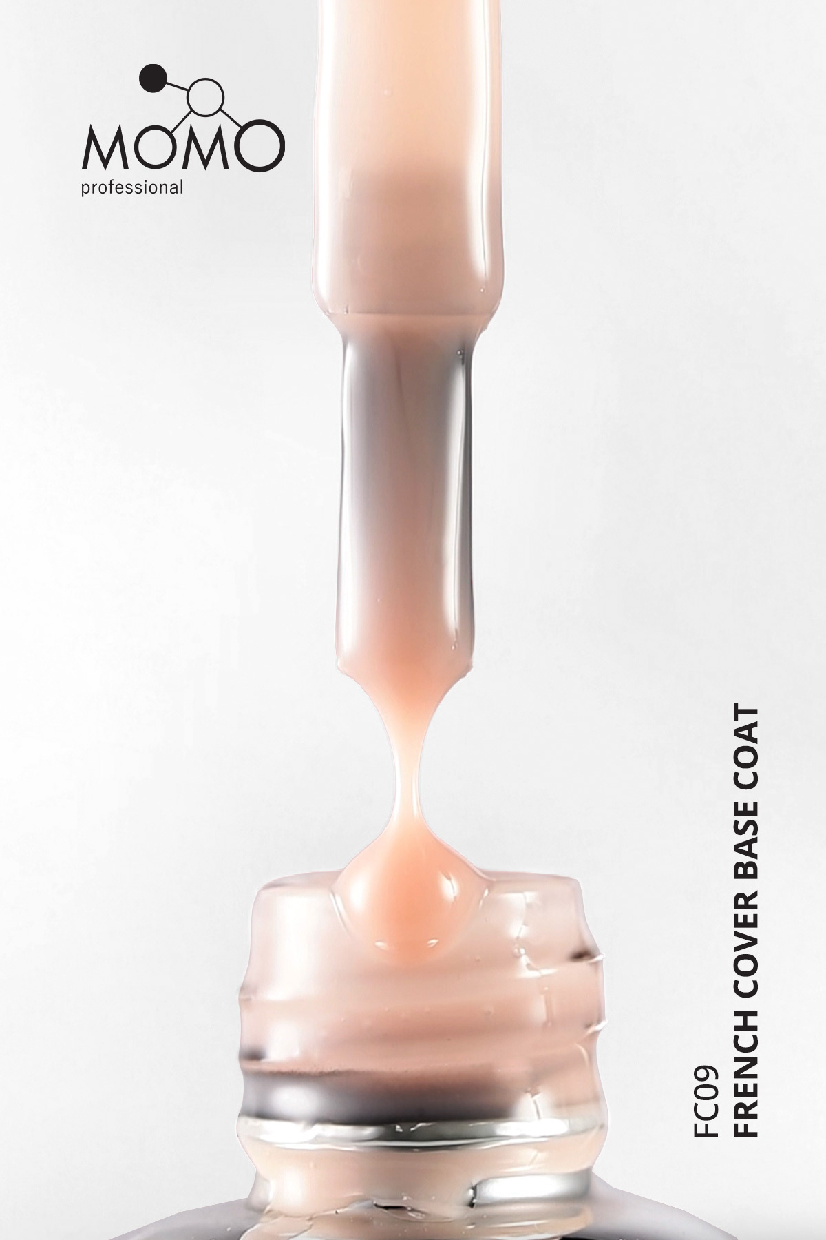 French Cover Rubber Base Coat Fc09, Pudra, 10 ml, TPO- FREE — صورتی 8860101A11S09FC01 — تصویر 4 از 8