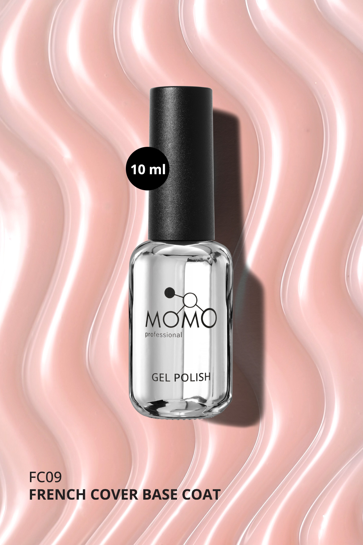 French Cover Rubber Base Coat Fc09, Pudra, 10 ml, TPO- FREE — صورتی 8860101A11S09FC01 — تصویر 5 از 8