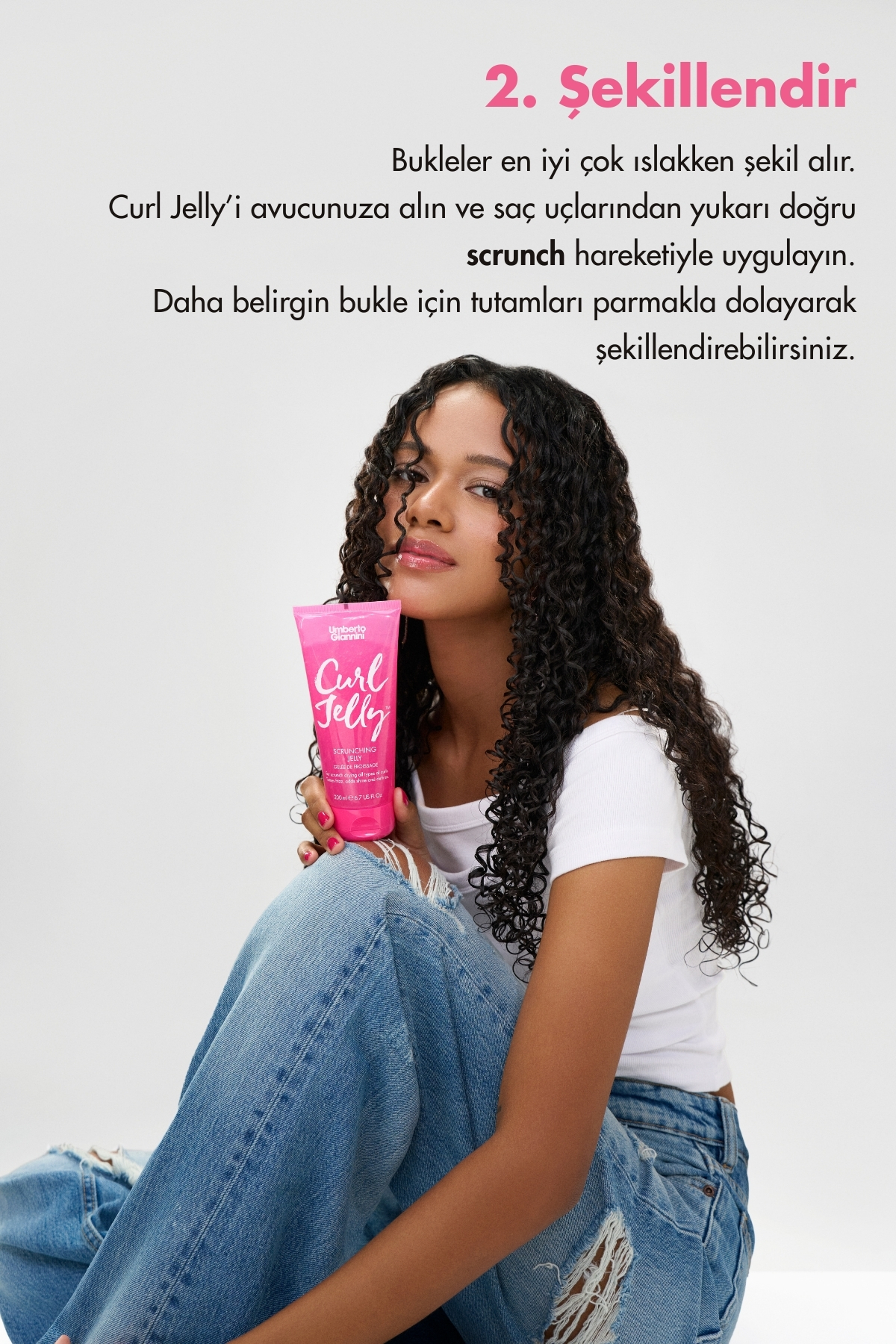 Curl Jelly Scrunching Jelly Bukle Şekillendirici Vegan Mini Jöle 50ML — UG-047 — تصویر 6 از 8