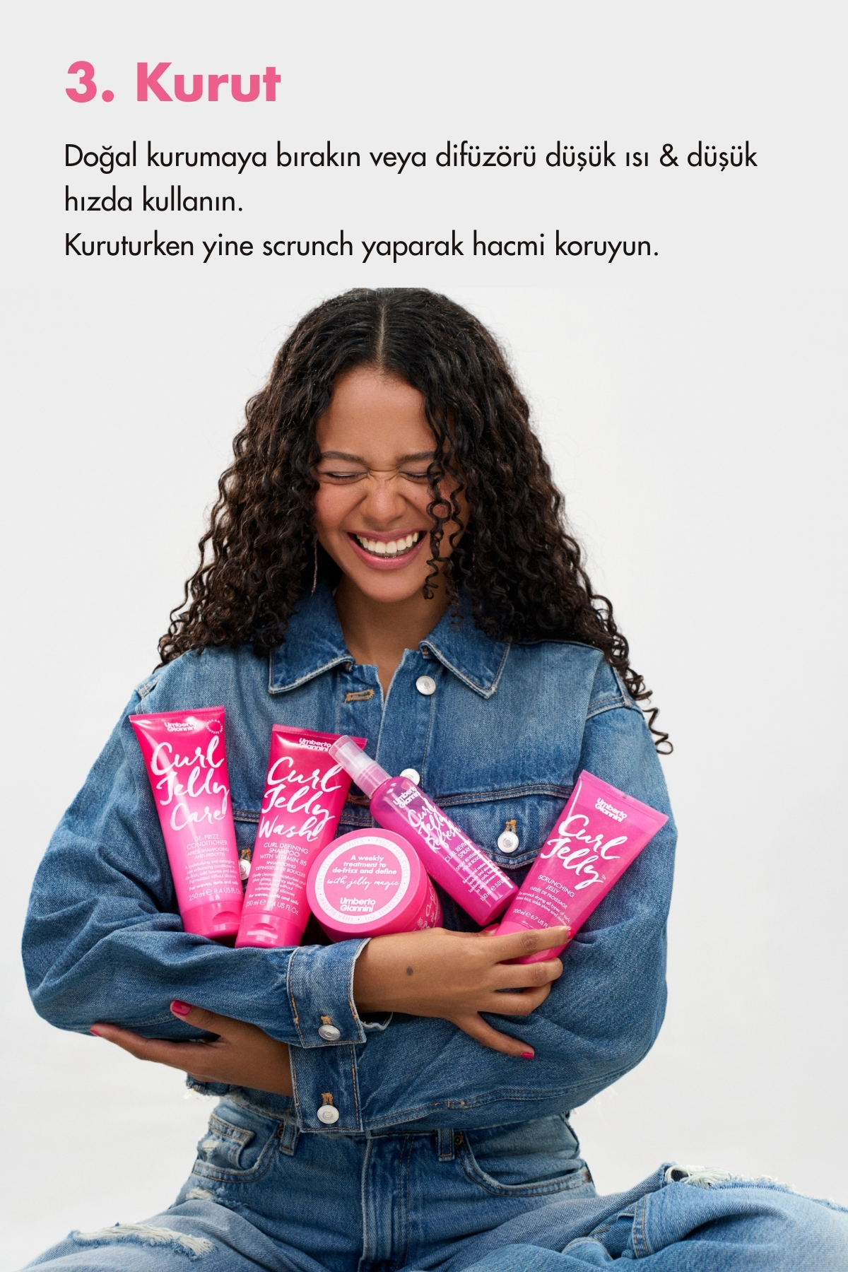 Curl Jelly Scrunching Jelly Bukle Şekillendirici Vegan Mini Jöle 50ML — UG-047 — تصویر 7 از 8