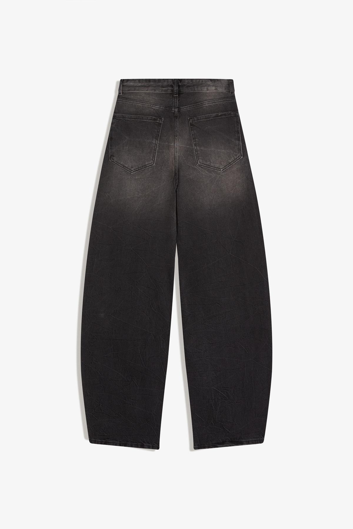 Bershka  Yüksek bel barrel fit jean - Görsel 6