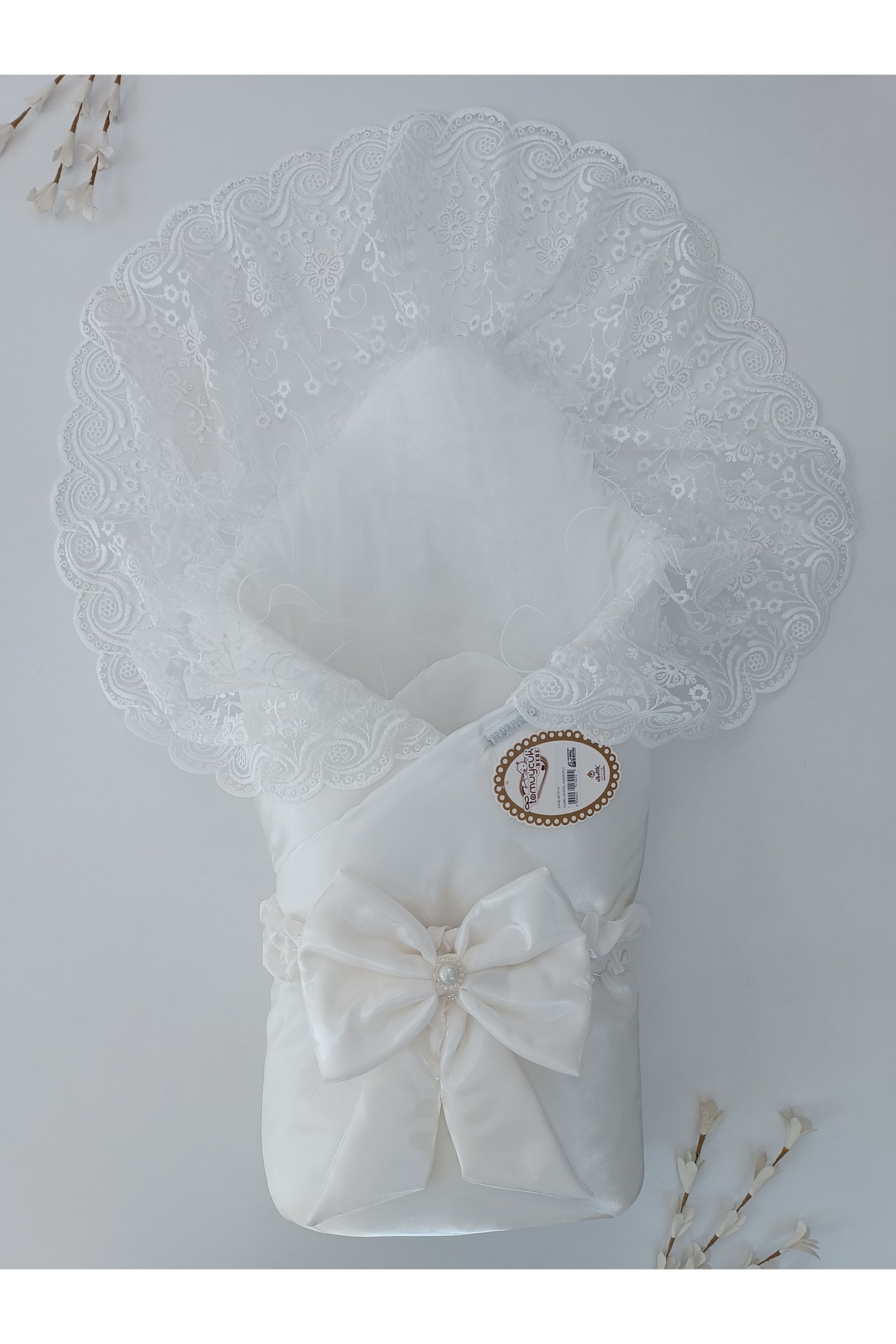 Tomuycuk Kumru Kristal Kı Bebek Kundağı Unisex Bebek Dış Kundak Battaniyesi Hastane Çıkışı Kundak Battaniye fotoğrafı 3 (önizleme)