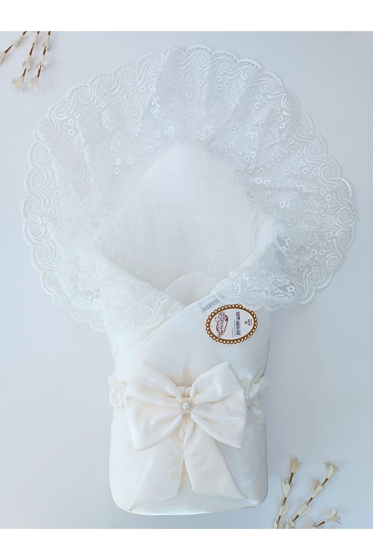 Tomuycuk Kumru Kristal Kı Bebek Kundağı Unisex Bebek Dış Kundak Battaniyesi Hastane Çıkışı Kundak Battaniye fotoğrafı 5 (önizleme)