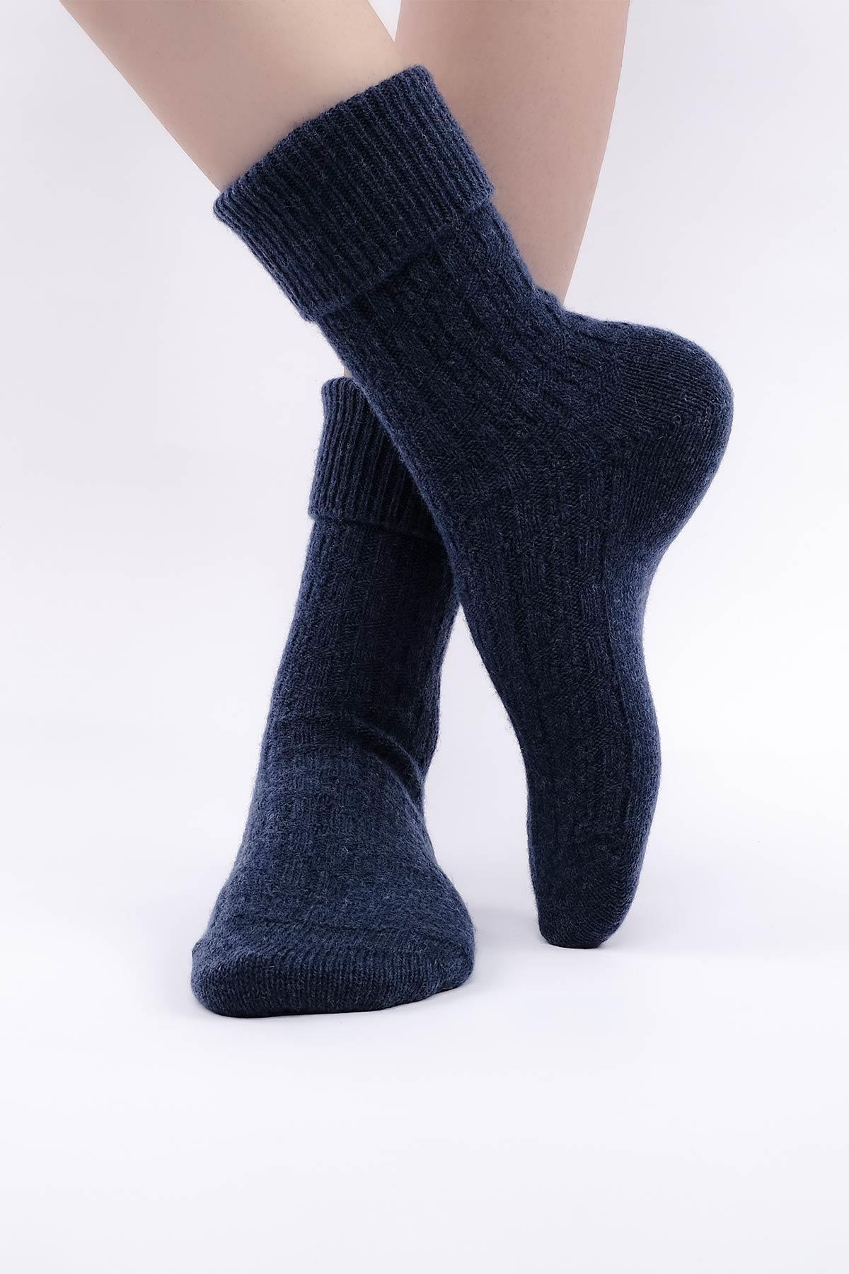 Women Sheep Wool Single Curled Socket Socks Jean