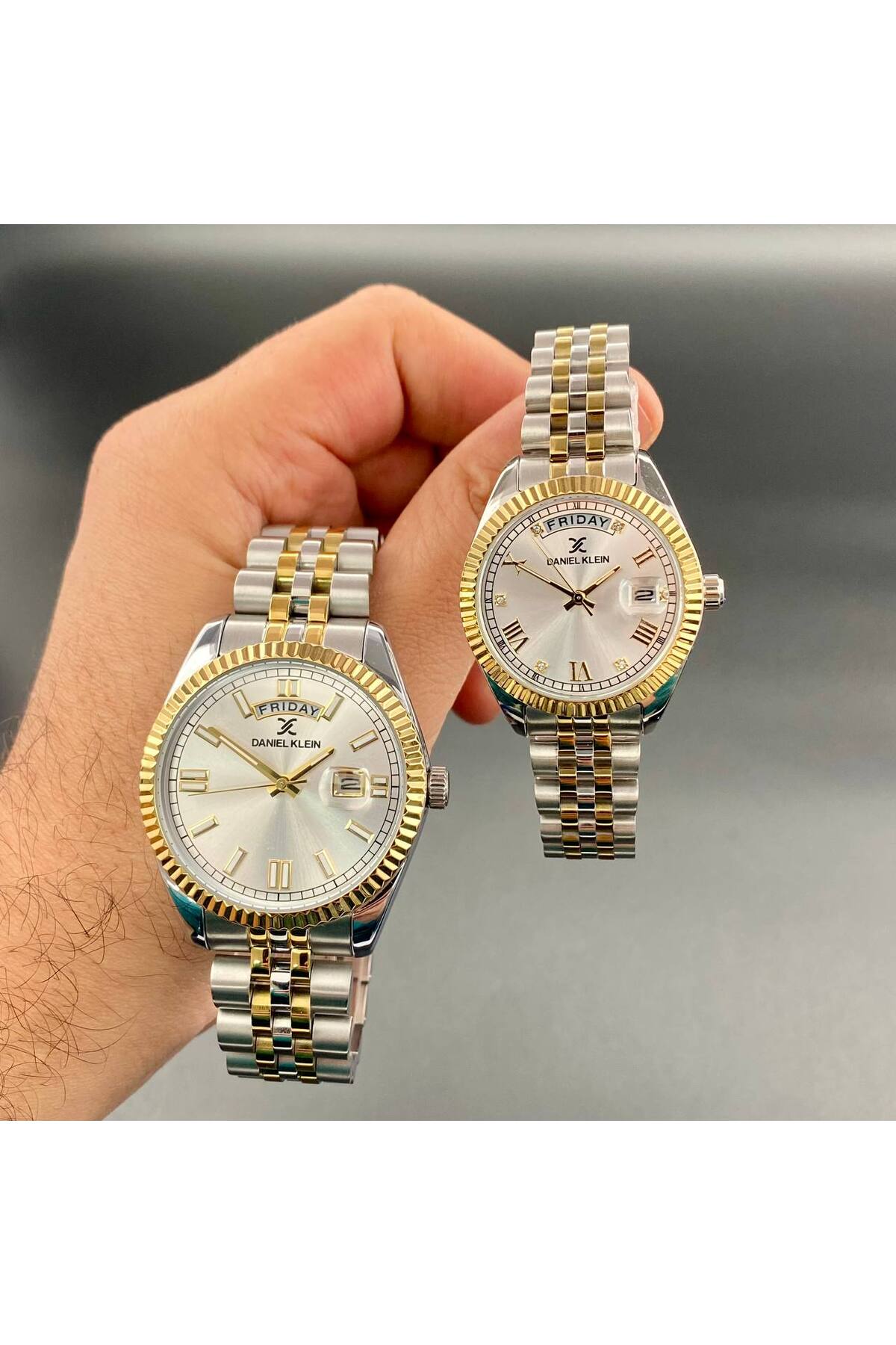 Daniel Klein Gold Gümüş Renk Erkek Kadın Kol Saati