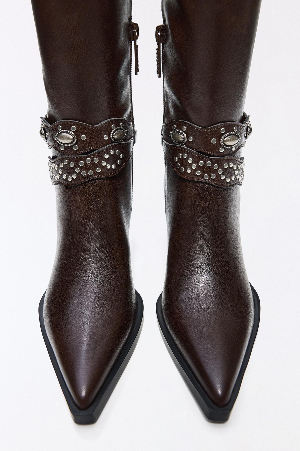 Bershka  Kovboy topuklu bot - Görsel 4