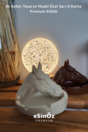 EsinÖz #Küllük At Kafalı Tasarım Model Özel Seri A Kalite Premium Beton Küllük