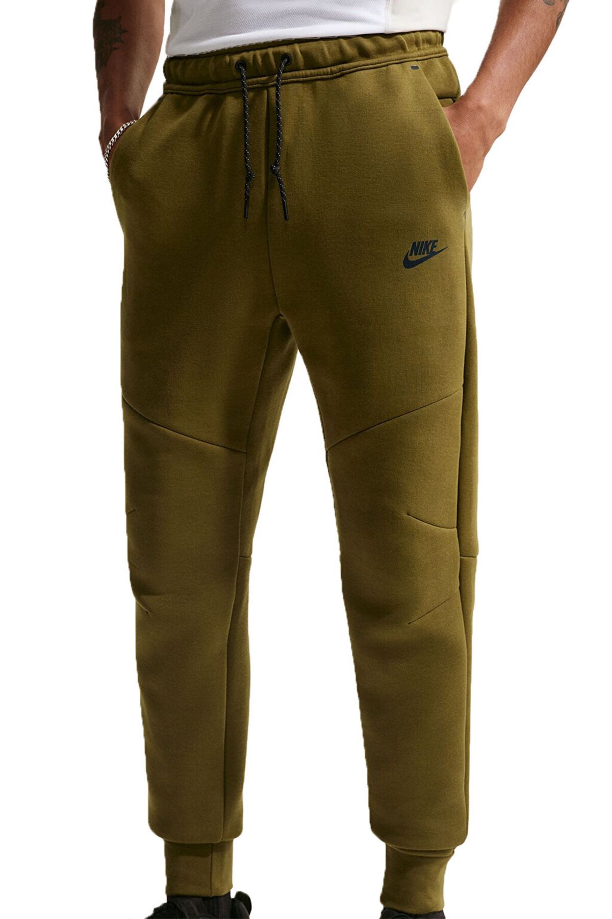 شلوار ورزشی مردانه Tech Fleece Jogger، شلوار ورزشی خاکی نایکی شلوار گرمکن ورزشی Nike