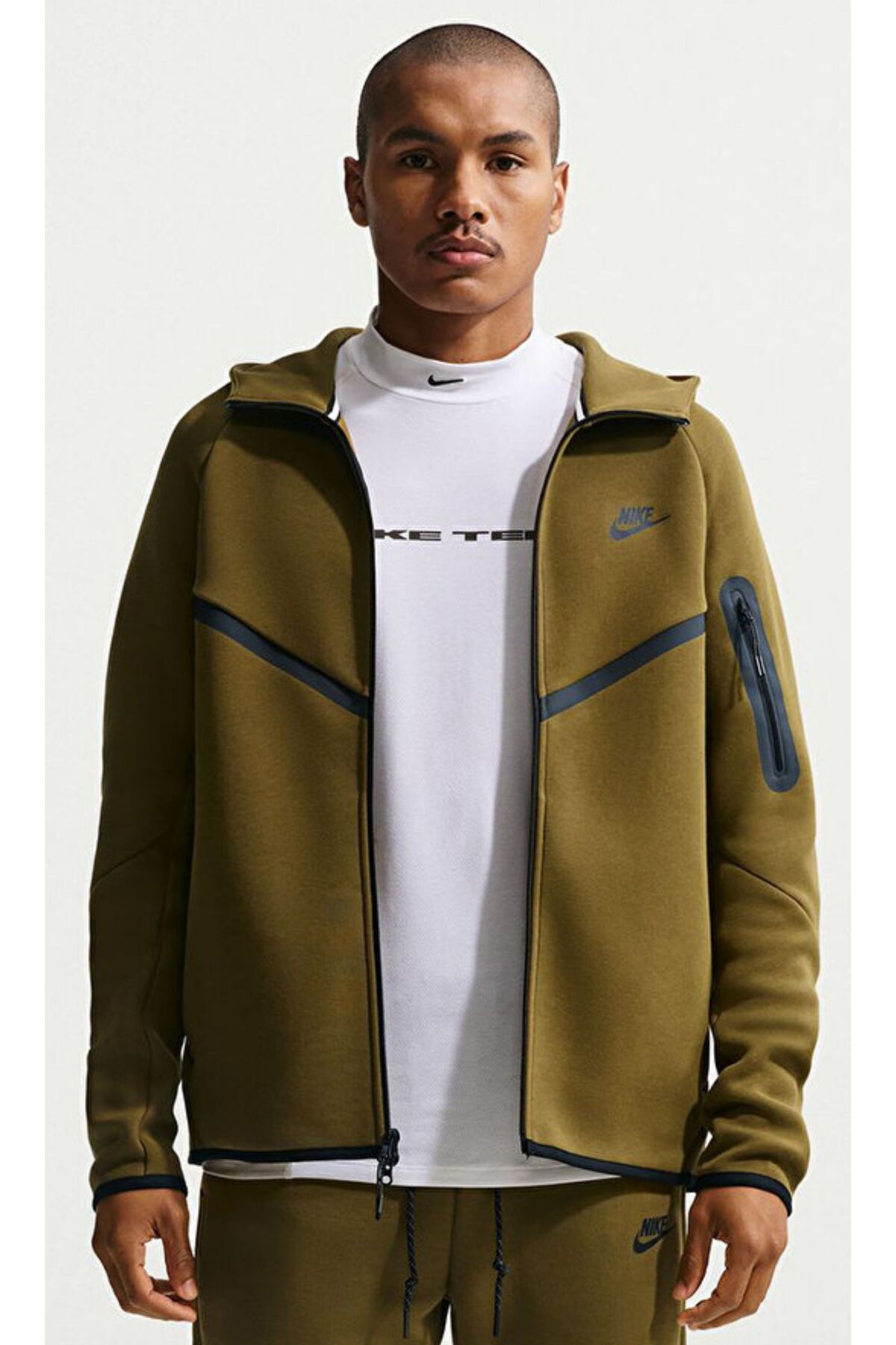 سویشرت مردانه Tech Fleece Windrunner دو زیپ هودی مردانه نایکی پلار سافت شل اسپرت Nike