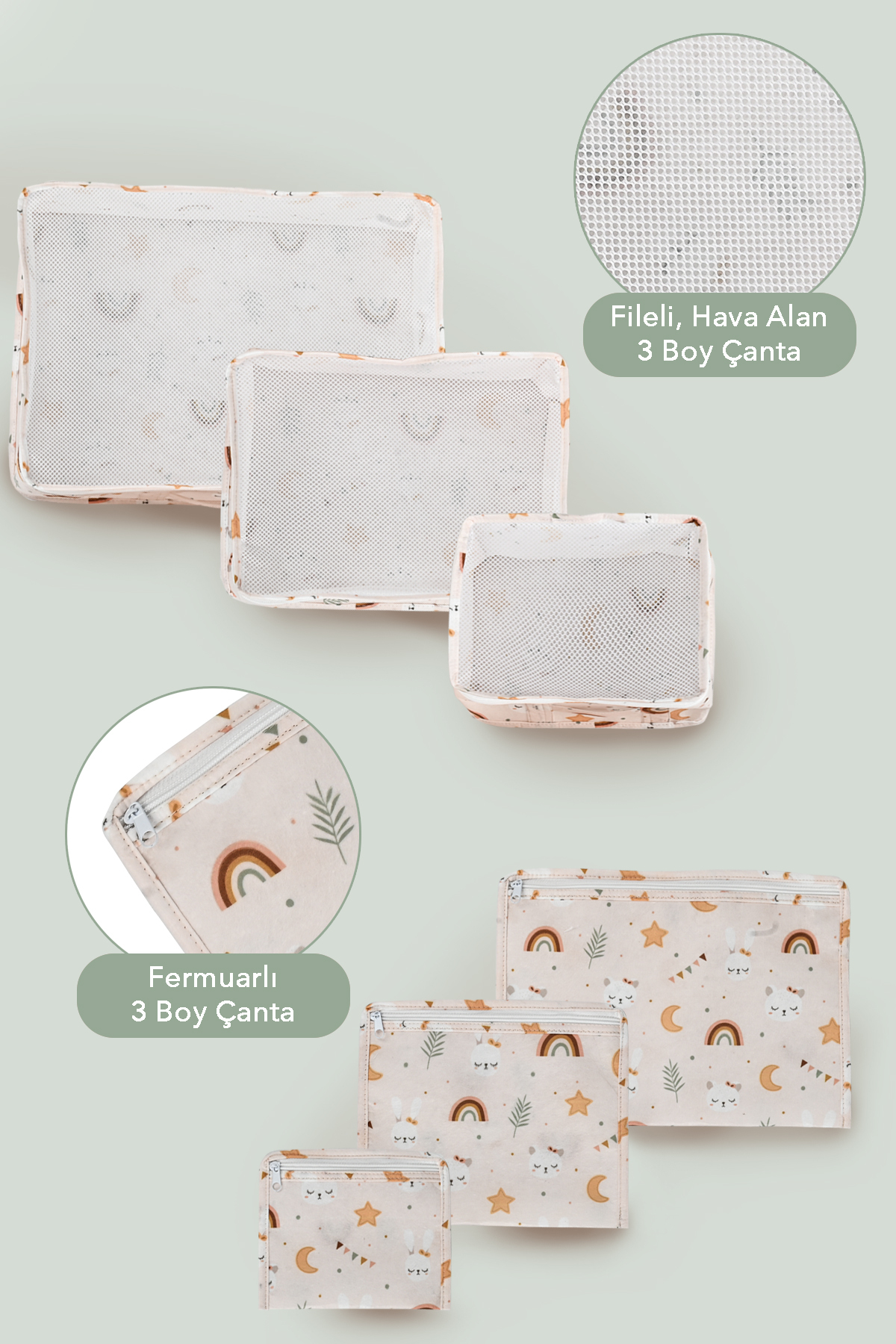 Meleni Baby 13'lü Yenidoğan Hastane Doğum Organizer Seti- Bebek organizer,Anne Sırt Çantası,Anne Bebek Seti fotoğrafı 3 (önizleme)