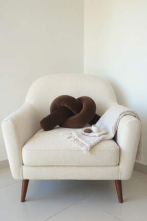 JACA Kadife Peluş Kumaş Dekoratif Sosis Yastık