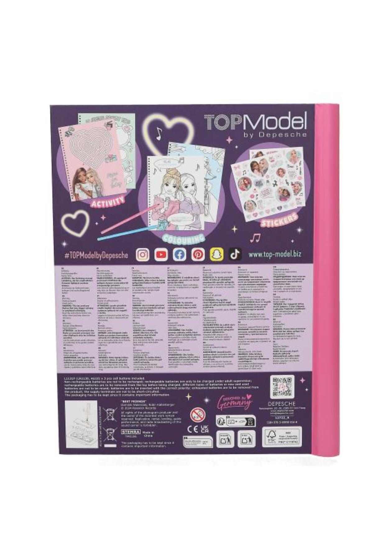 Top Model TOPModel MY BFF LED ve Sesli Boyama Defteri | Stickerlı, Işıklı Kapak, En İyi Arkadaşlar fotoğrafı 4 (önizleme)
