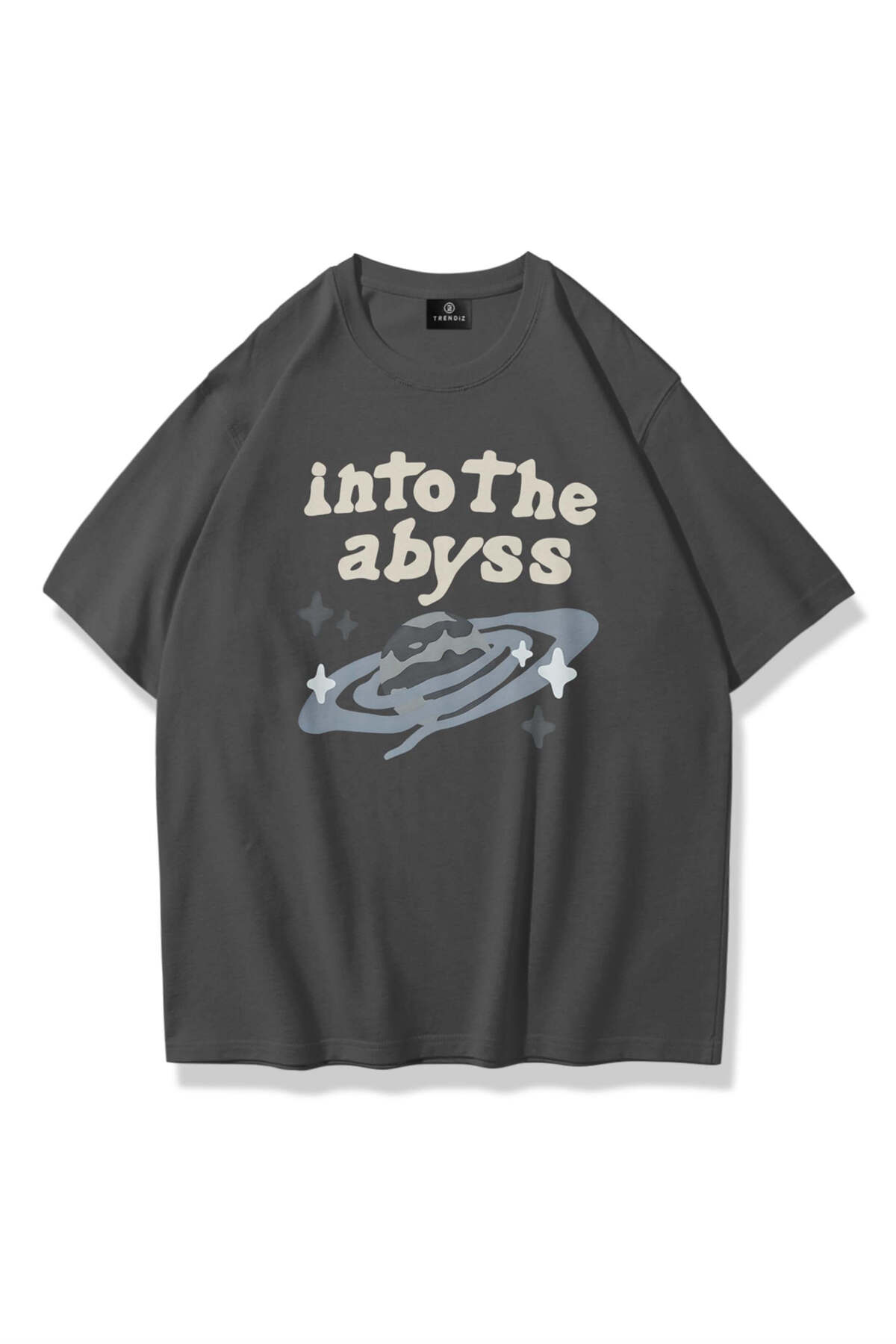 Co Trendiz Unisex into the Abyss Tshirt Antrasit
