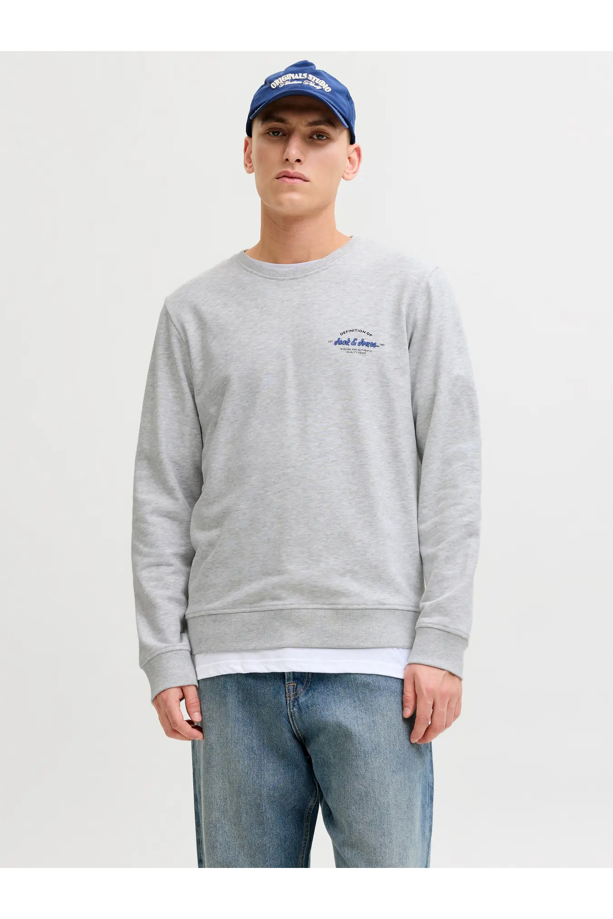 Jack & Jones 12288383 Jjbrandon Sweat Crew Neck- Trendyol
