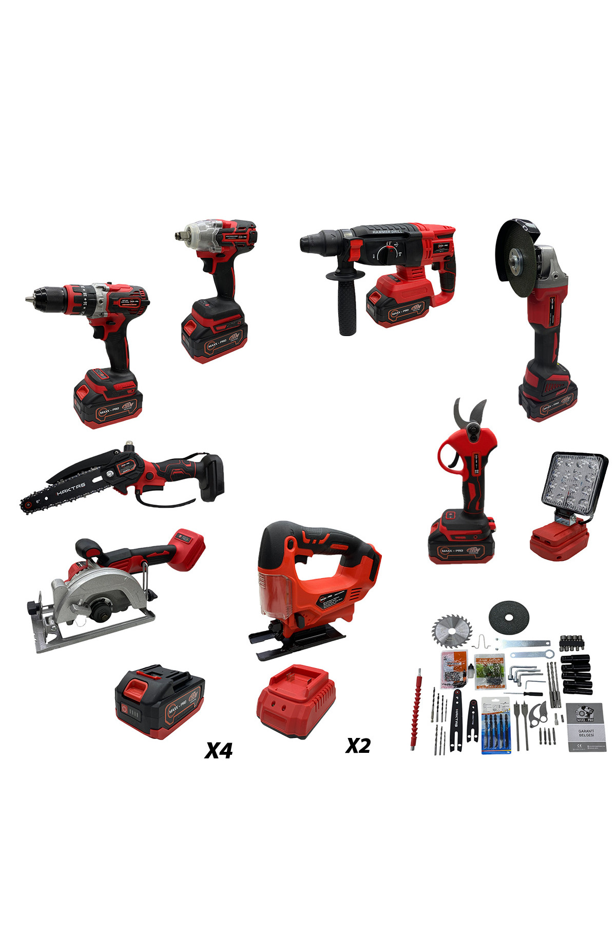 CLS MAXX-PRO KIRMIZI SERİ 9'LU SET - Fiyatı, Yorumları