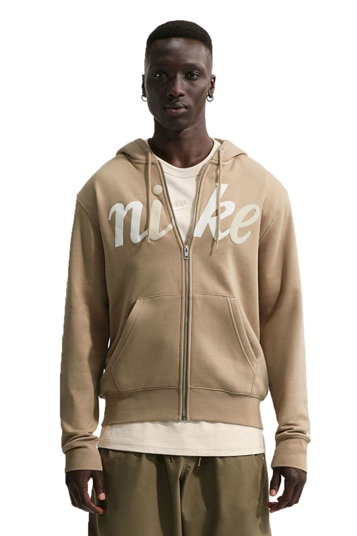 سویشرت مردانه M NK CLUB BB FZ HOOD CTB زیپ دار هودی مردانه نایکی سویشرت اسپرت Nike