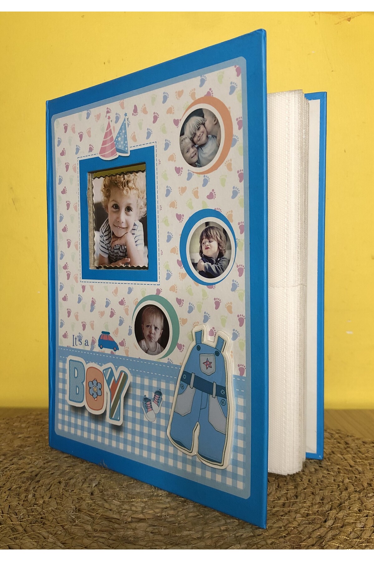 Aledo 10x15cm 200'lük Erkek Bebek Desenli Fotoğraf Albümü ALD-PP46200-3mavi fotoğrafı 2 (önizleme)