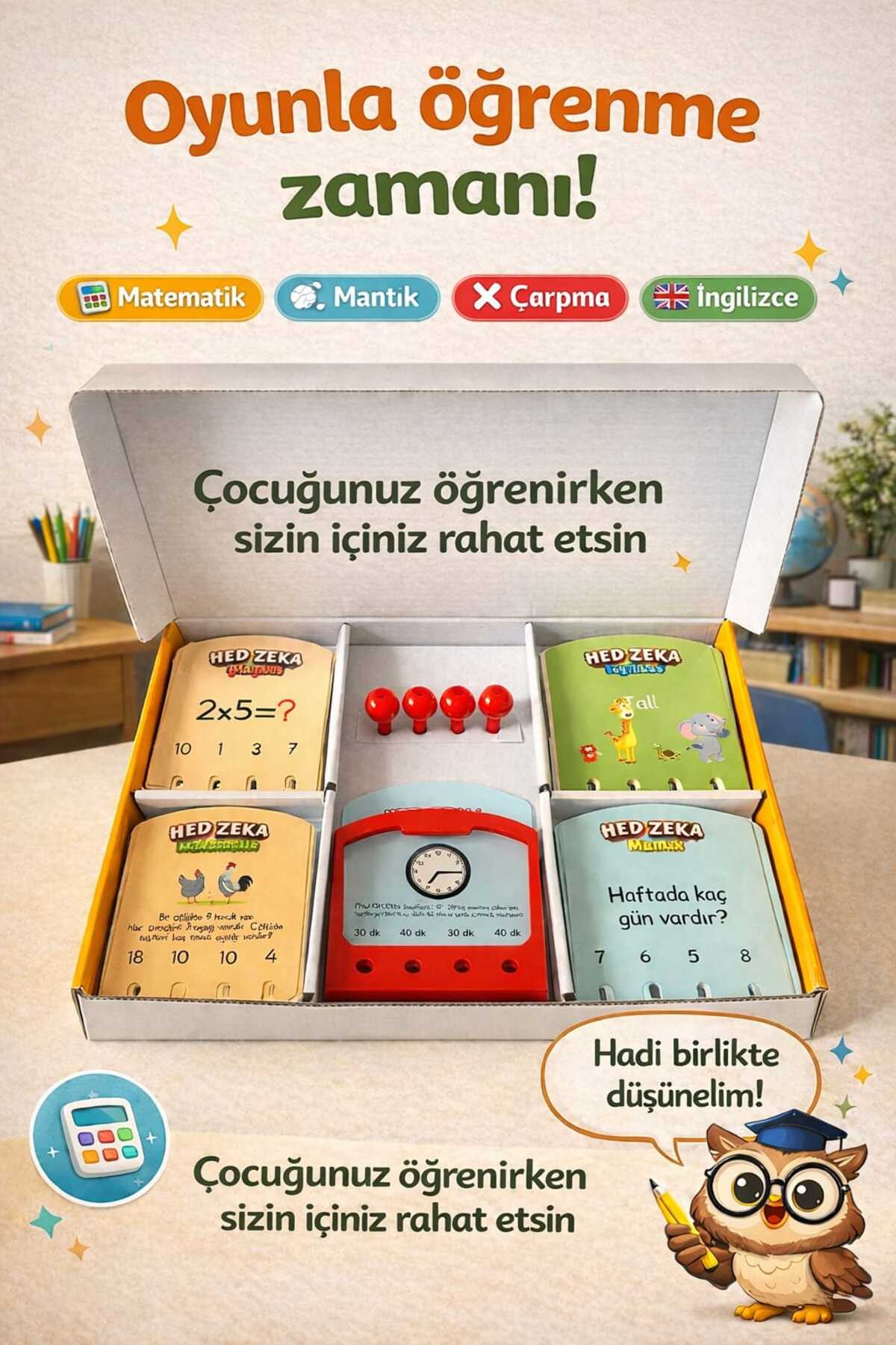 Hobi Eğitim Dünyası Hed Zeka 2. Sınıf Seti Mantık, Matematik