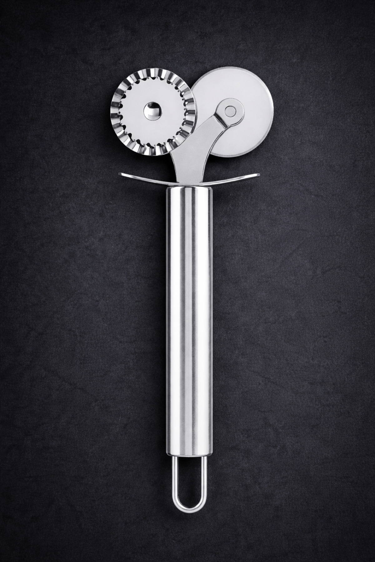Double Headed Pizza & Dough Cutter Stainless Steel Premium Quality