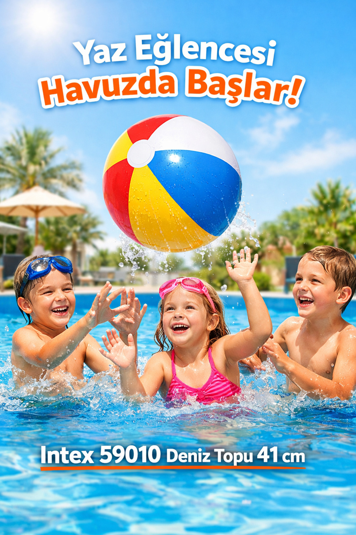 direkstoktan Şişme Deniz Havuz Oyun Topu 41 cm / 2 ADET / Glossy Panel Ball Multicolor fotoğrafı 2 (önizleme)