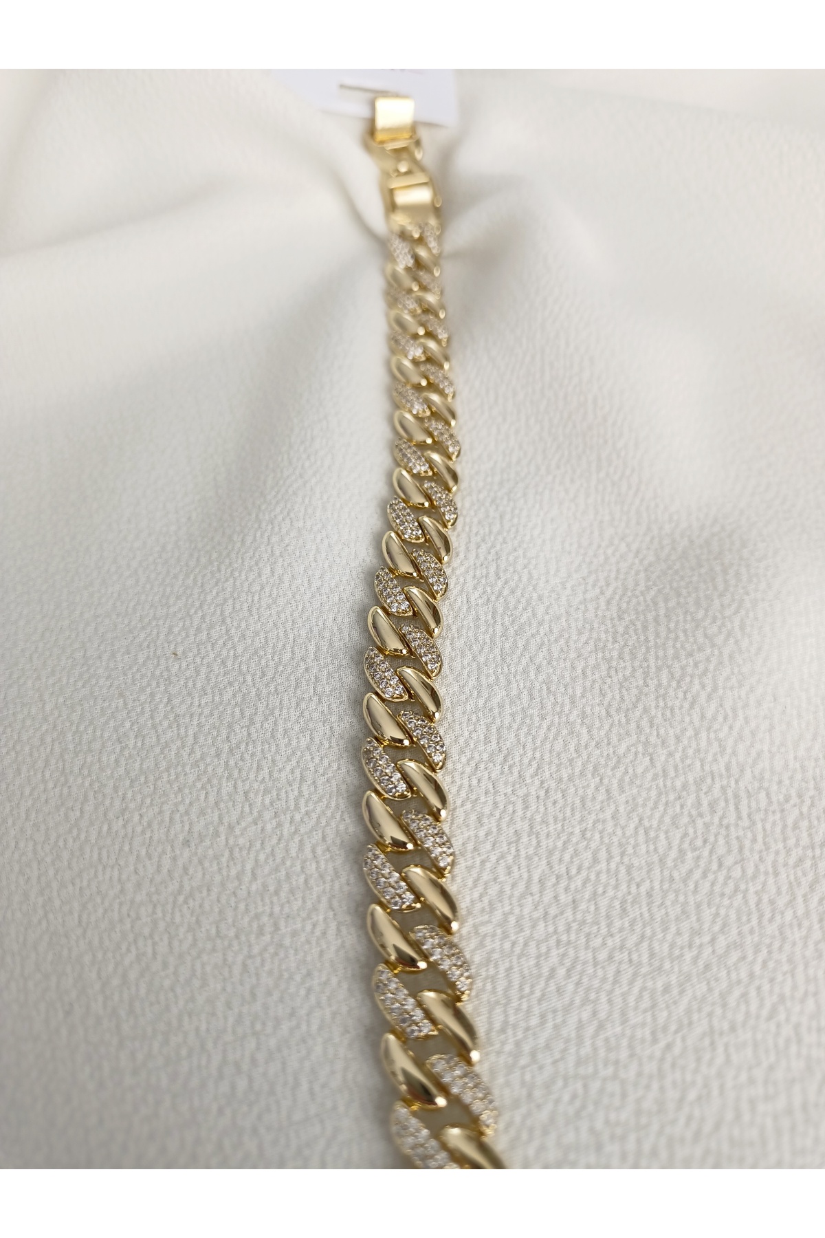 XUPING JEWELRY POKAK Xuping GURMET 14K Altın Kaplama Zirkon Taşlı Bileklik - 17,5CM+2CM AYARLANABİLİR görsel 2