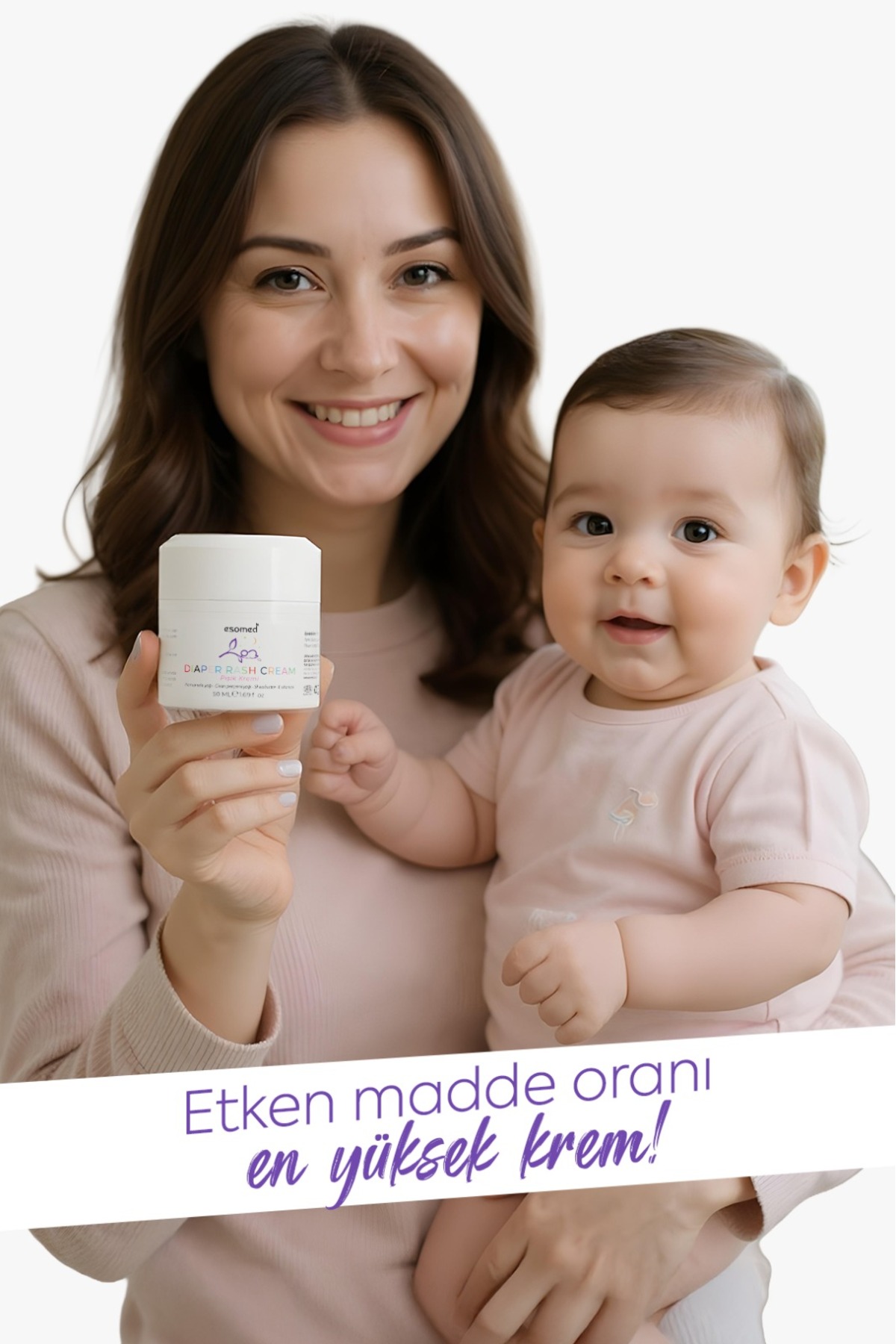 Esomed Bebek Pişik Önleyici Koruyucu Bakım kremi – %15 Çinko Oksit Onarıcı Krem Doğal İçerik fotoğrafı 4 (önizleme)