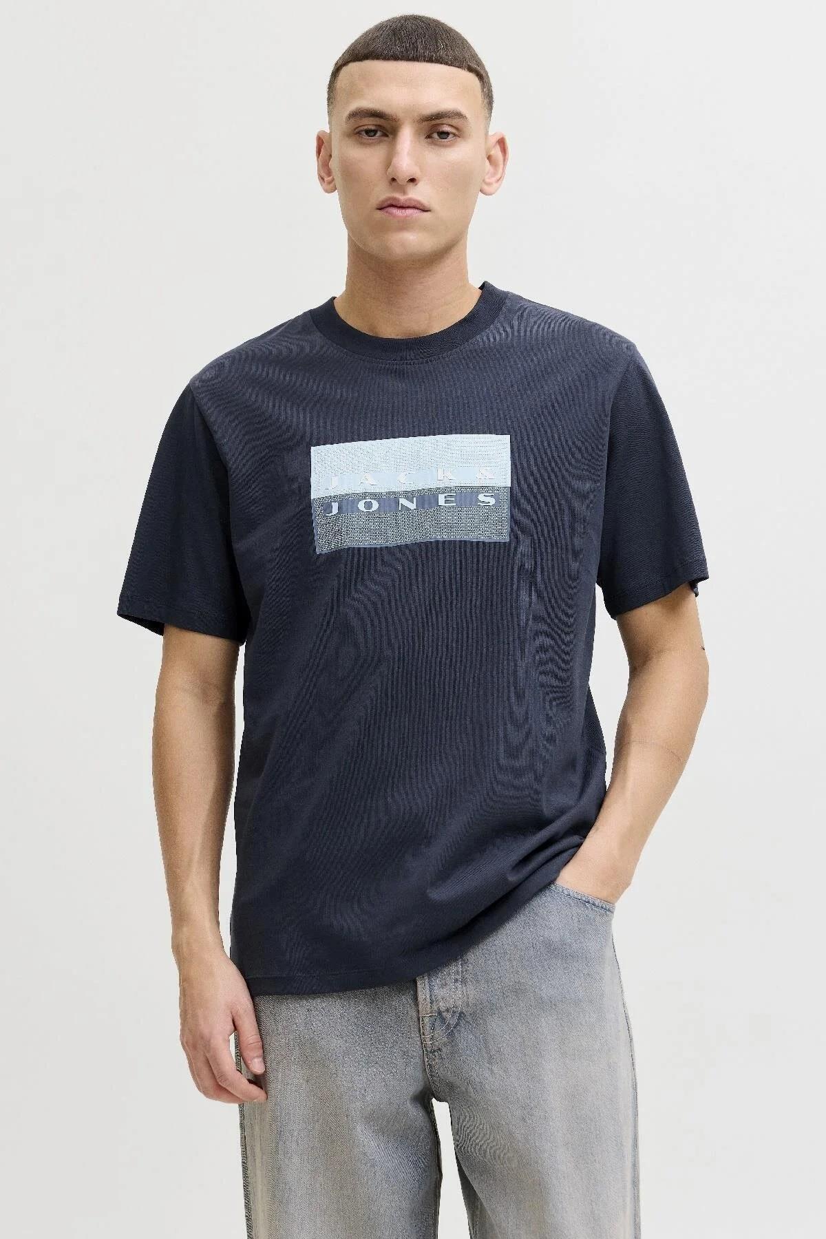 تی شرت مردانه طرح Space کد 12289863 جک اند جونز تی شرت ورزشی Jack & Jones