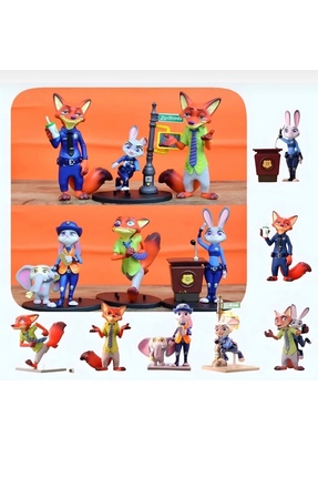 TrendTopic Zootopia Zootropolis Nick-Judy Koleksiyon Figürleri Rastgele 1 Ade...