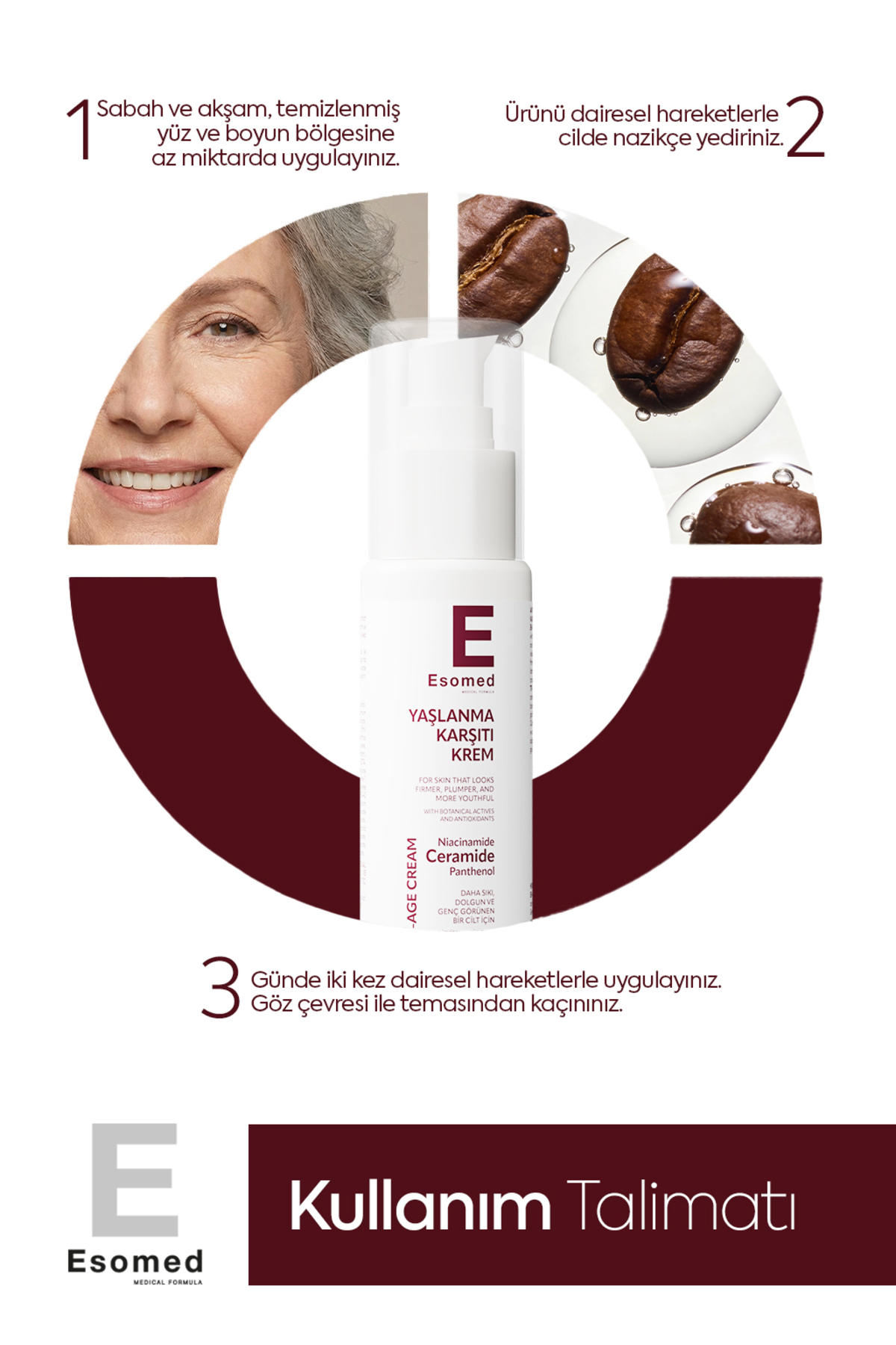 Yüz Ve El İçin Beyazlatıcı Etkili Anti-Aging Yaşlanma ve Kırışıklık Karşıtı Leke Güneş Yanığı Krem — yaşlanma karşıtı — تصویر 4 از 5