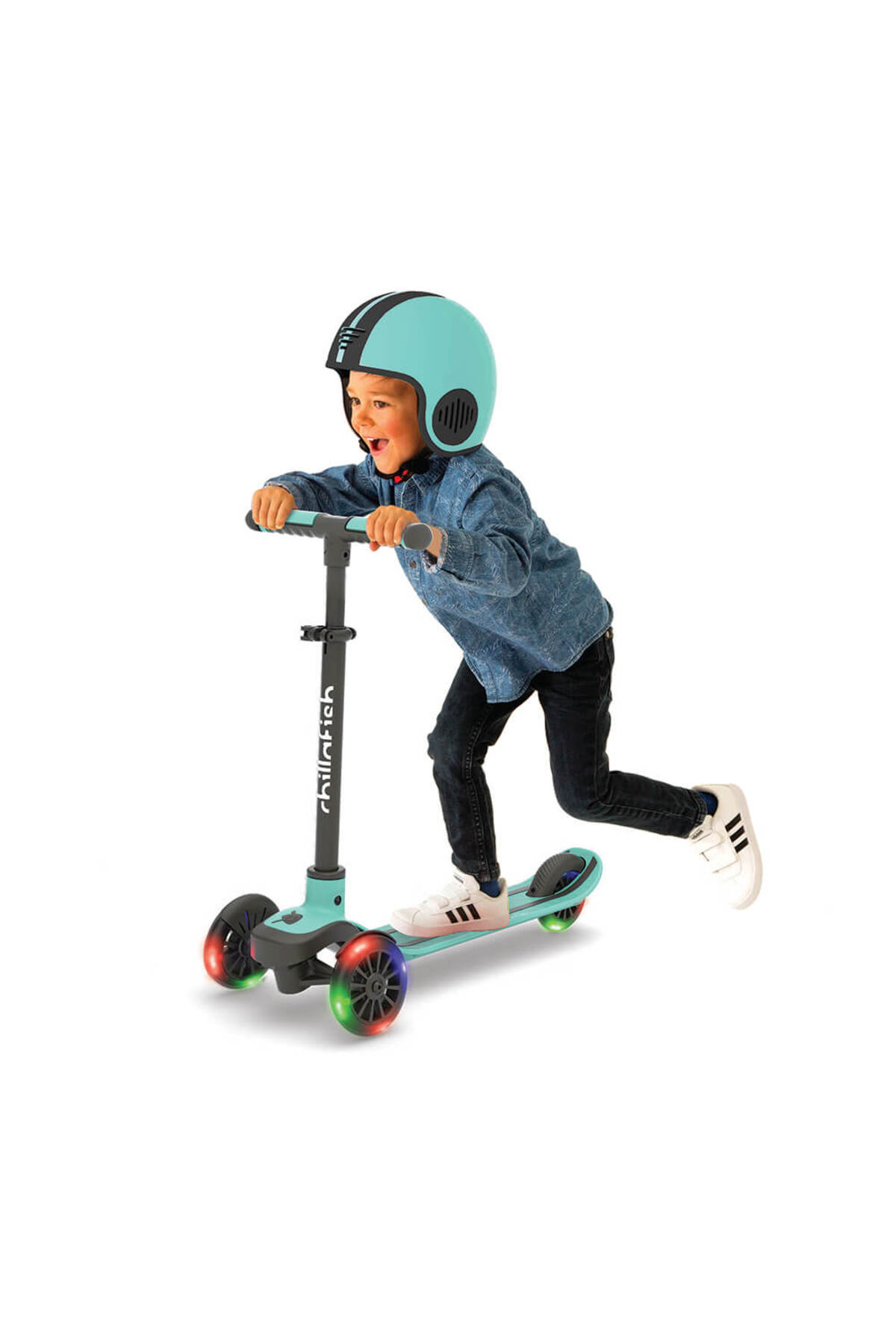 Chillafish Scotti Glow 3 Tekerlekli Işıklı Scooter - Mint (04