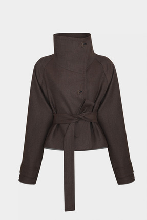 Açelya Okcu Premium BALLARD Dokuma Kısa Ceket