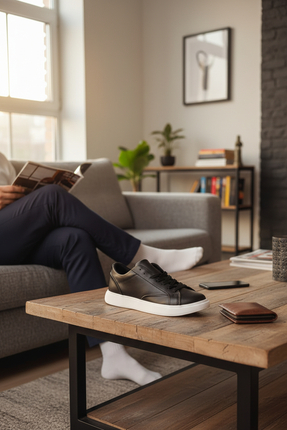 enoch Erkek Günlük Spor Ayakkabı Düz Tabanlı Sneaker Mat Dokulu ve Sade Basic...