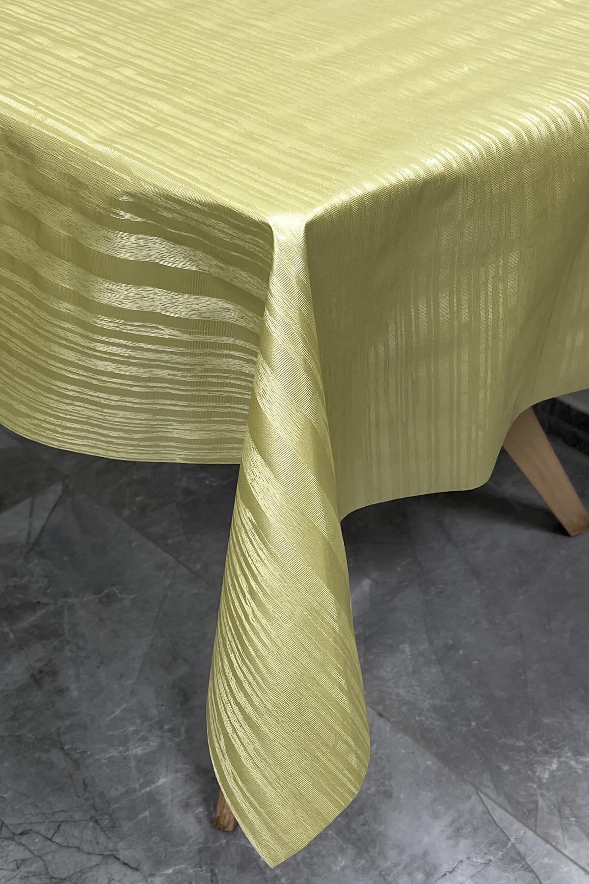Pvc Non-slip fiber based Wipeable Linoleum Tablecloth_50D