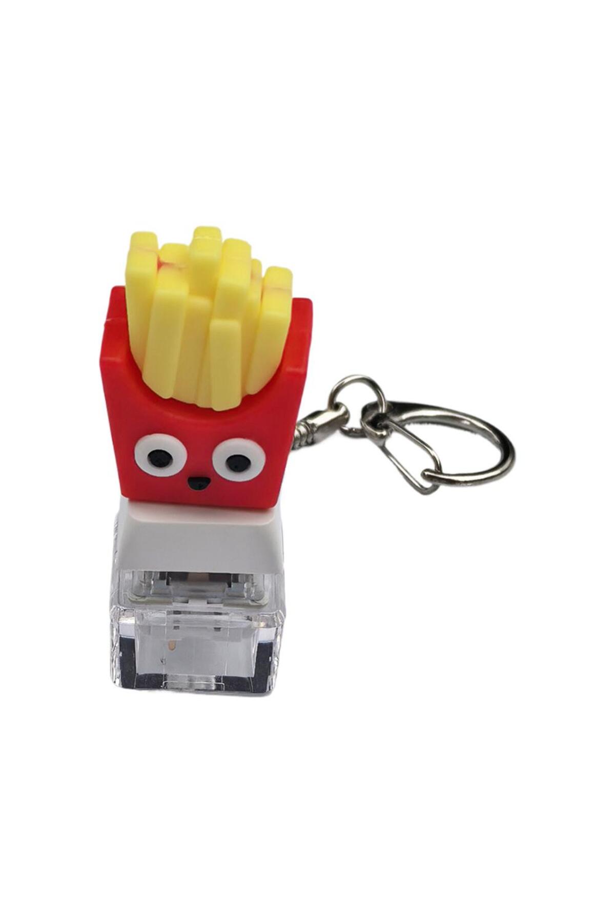 Choice 04 Hamburg Keyboard Keychain Fidget Toy Ice Cream Keycap Fidget ...