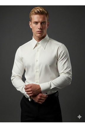 PASSERO Slim Fit İtalyan Yaka Universal Manşet